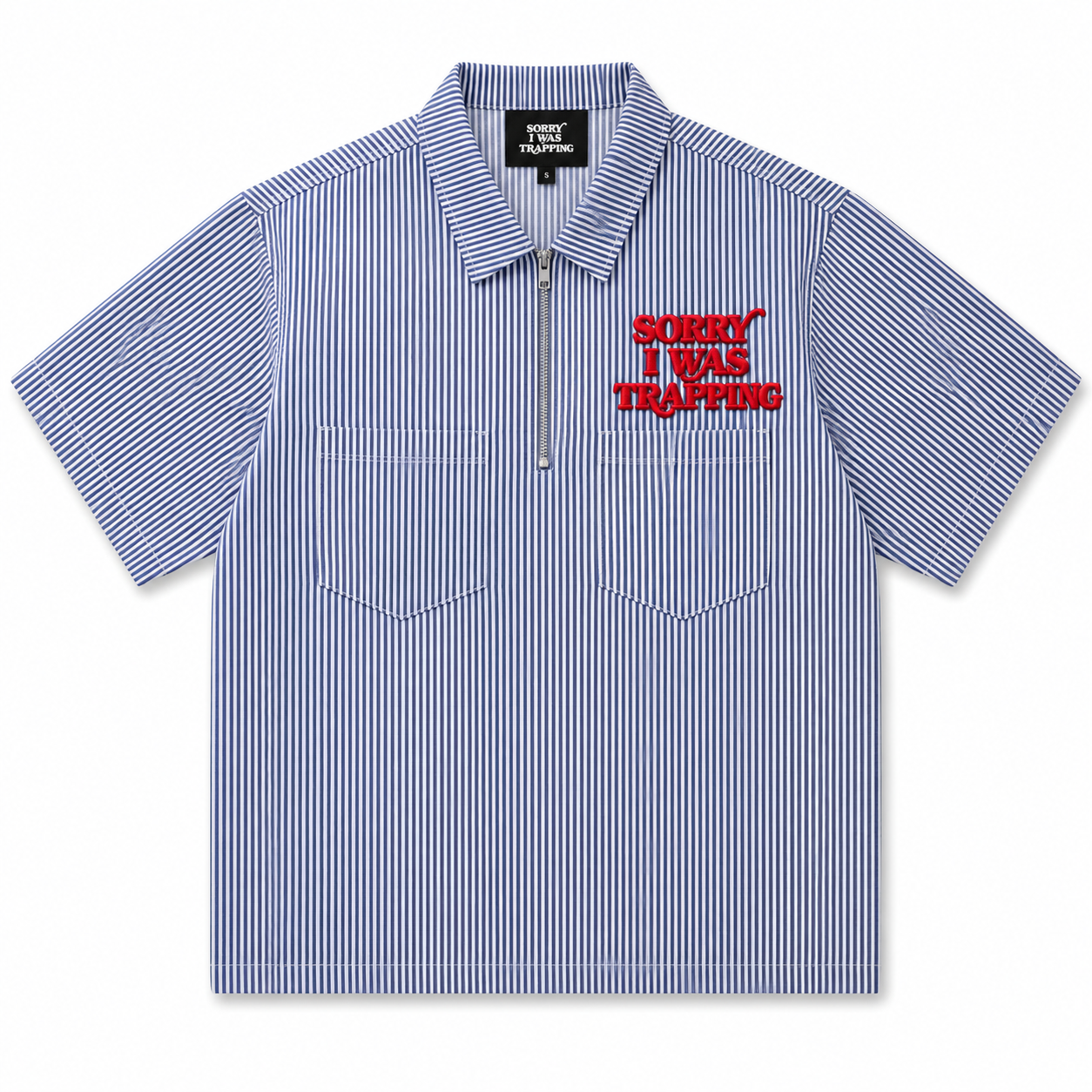 Siwt blue hickory work shirt