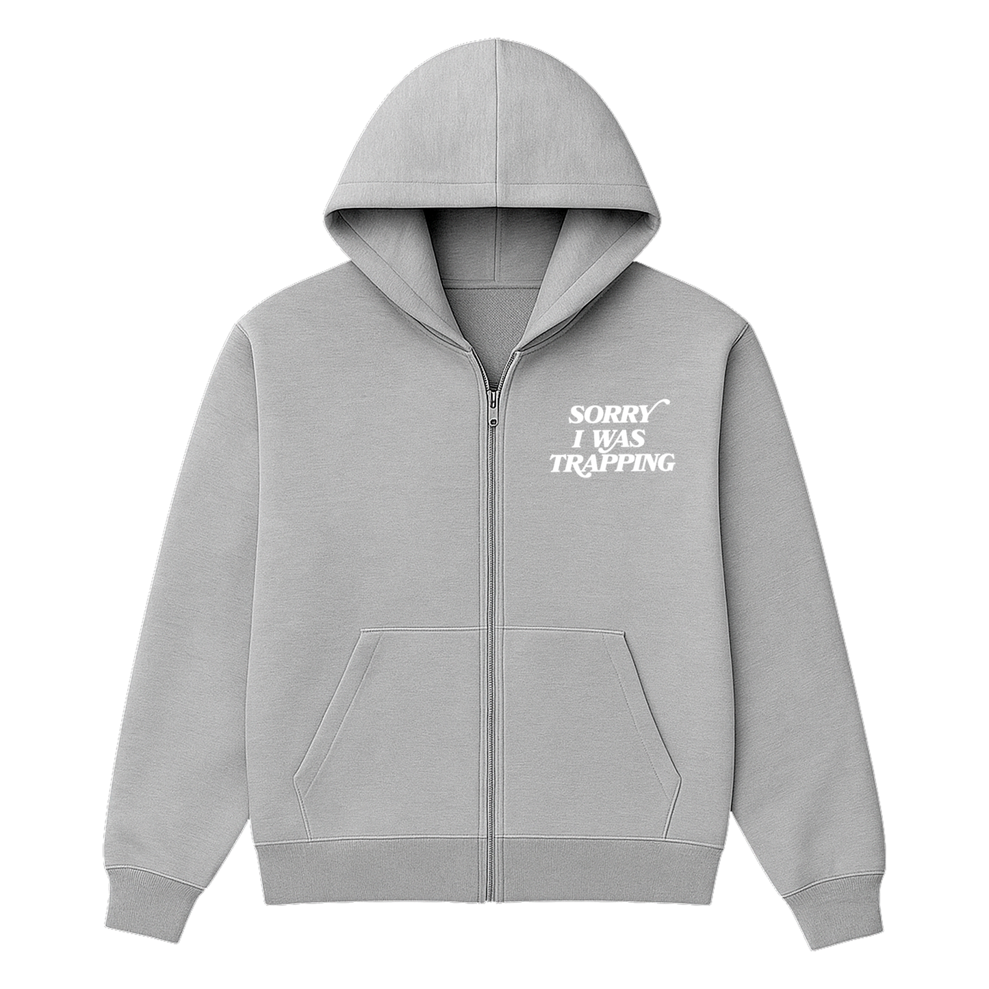 Essential grey zip up