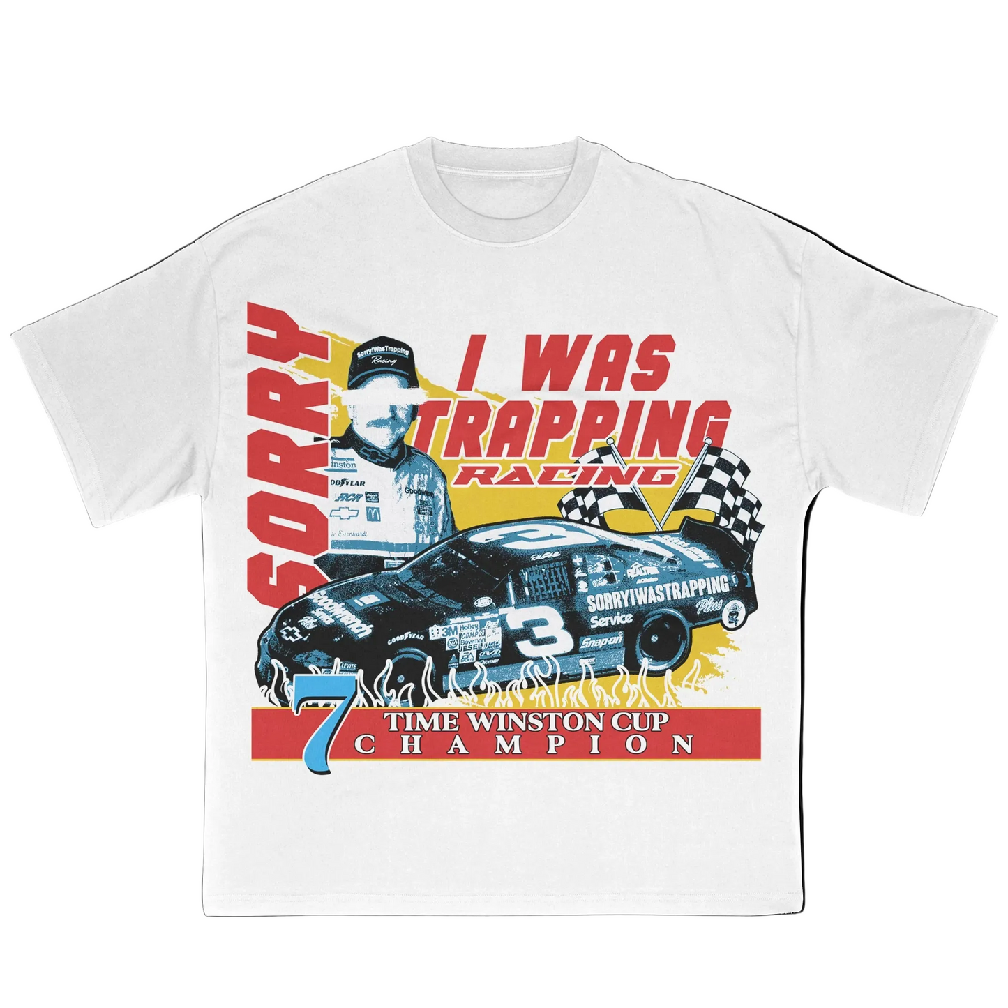 NASCAR Tee White