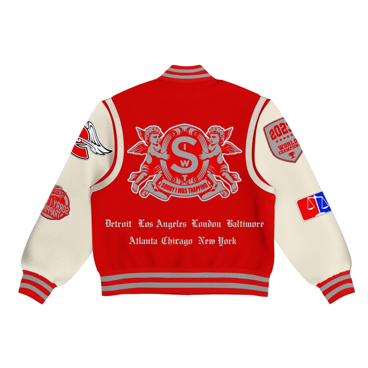 Red & Grey Varsity Jacket