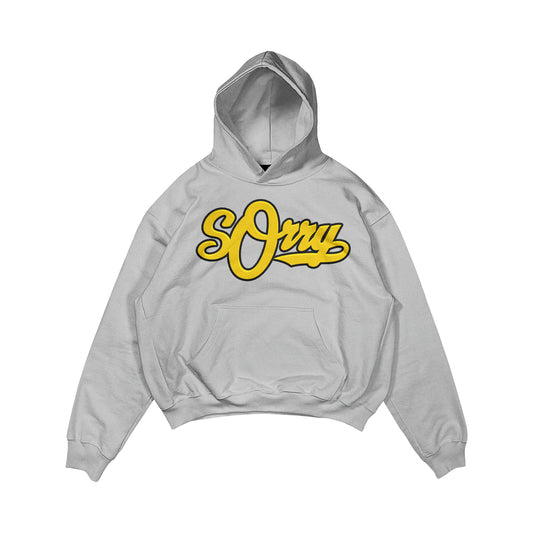 Sorry yellow/grey hoodie