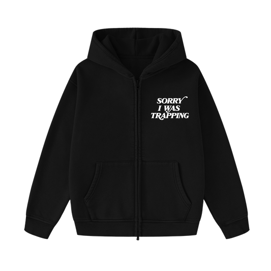 Essential Black zip up hoodie