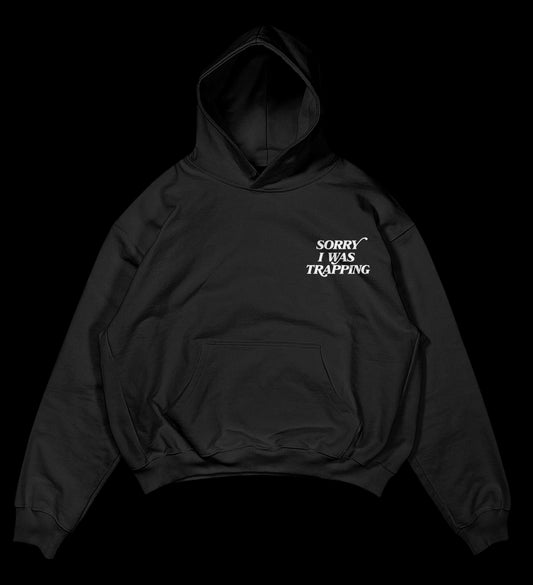 BLACK VINTAGE ANGEL HOODIE