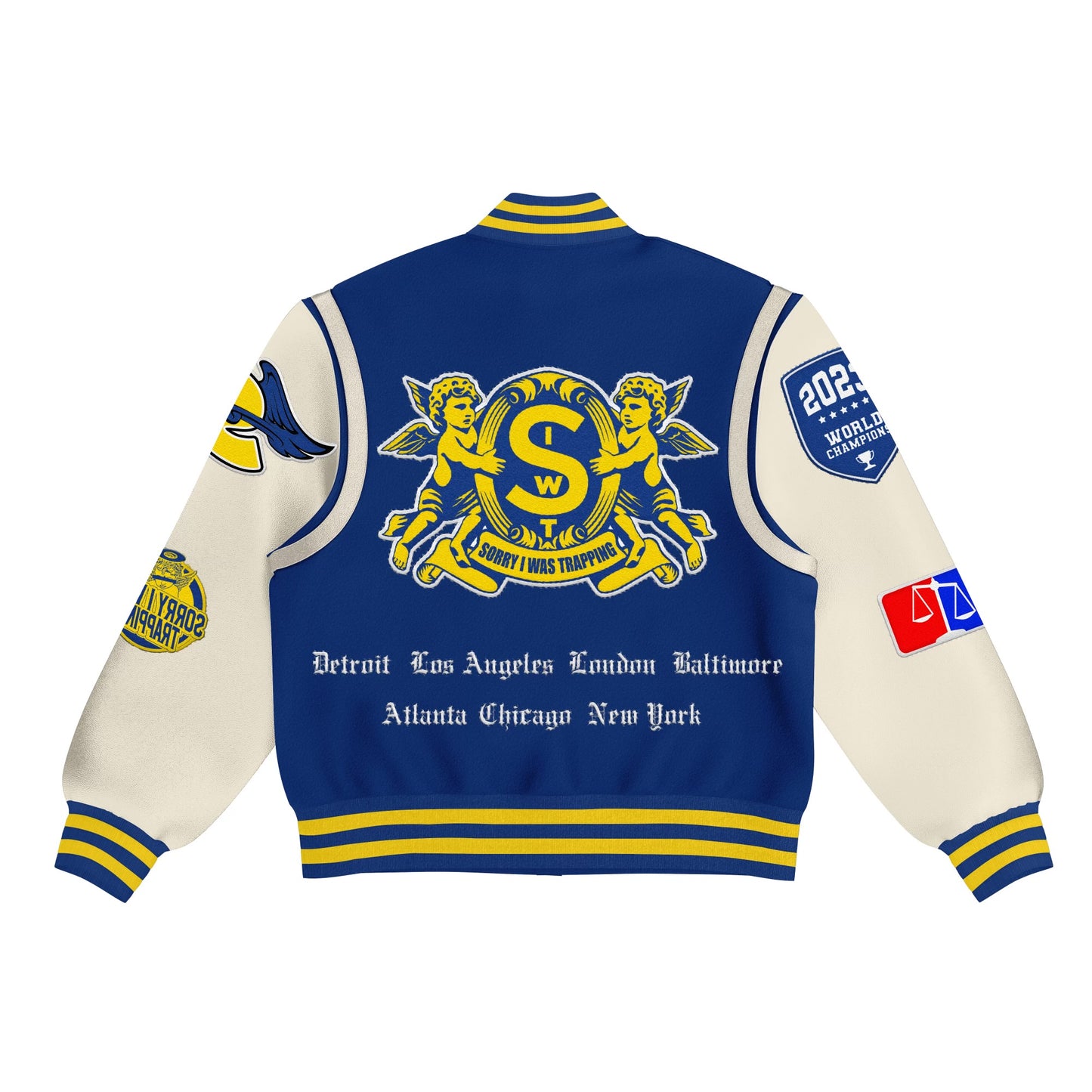 Blue & yellow Varsity Jacket