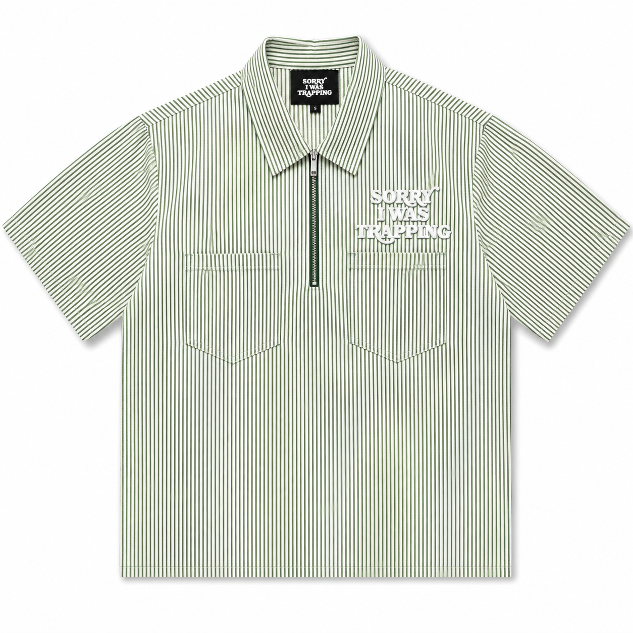 Siwt green hickory work shirt