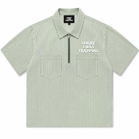 Siwt green hickory work shirt