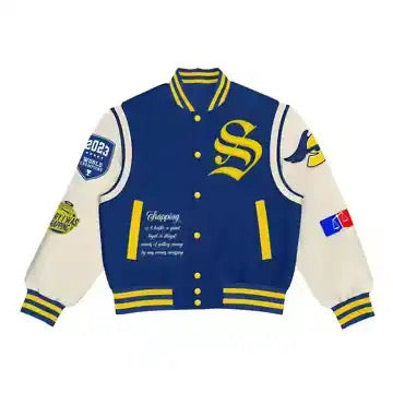 Blue & yellow Varsity Jacket