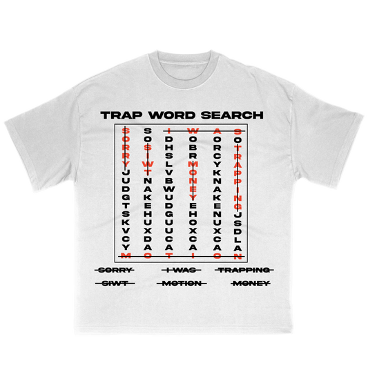 Trap word search tee