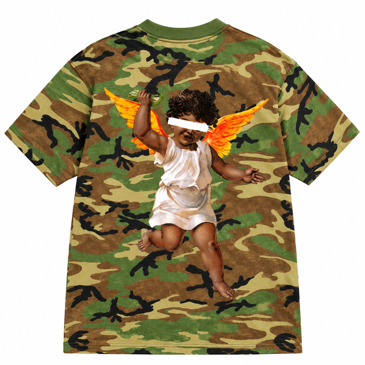 Siwt angel camo tee